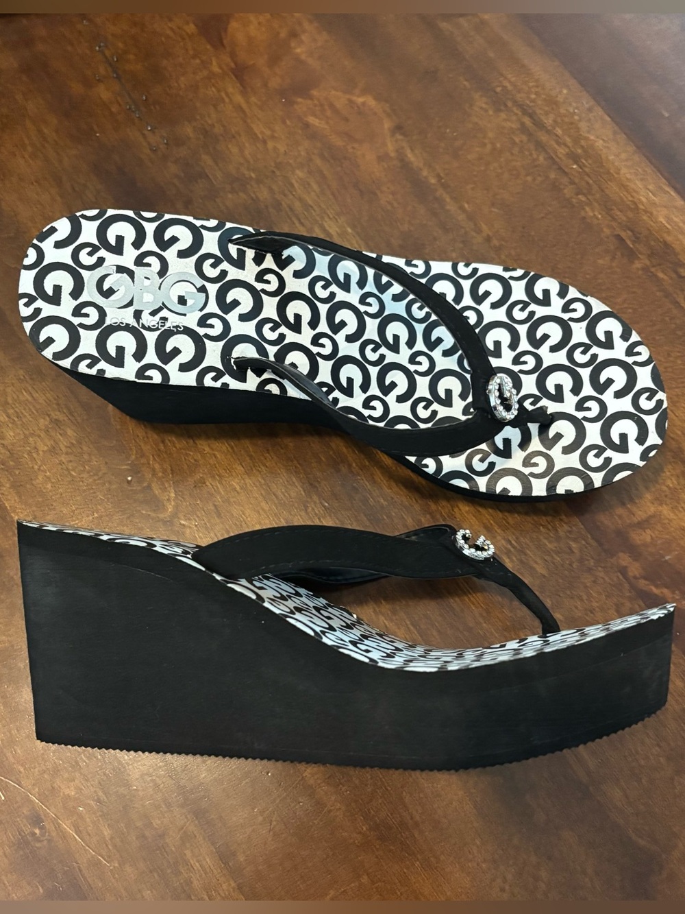 Y2K GBG wedge platform sandals